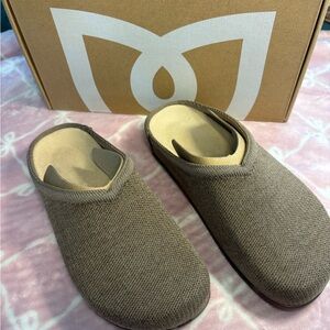 Rothy's Brown Knit Clog Mules